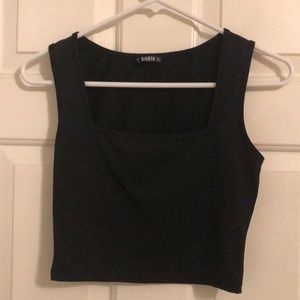 Shein black square top